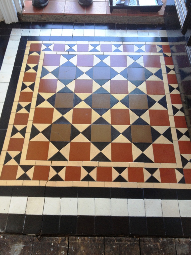 Victorian Tiled Porch in Twickenham After Cleaning