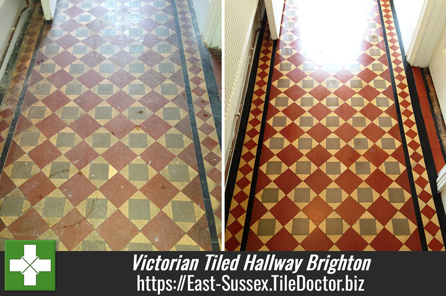 Restoring a Victorian Tiled Hallway in Brighton