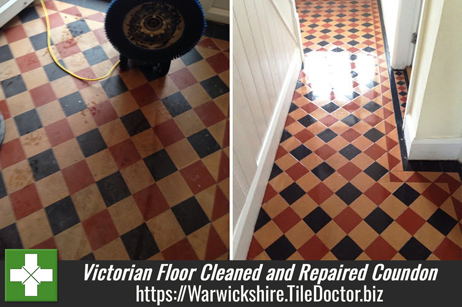 Victorian Floor Cleaned and Repaired in Coundon