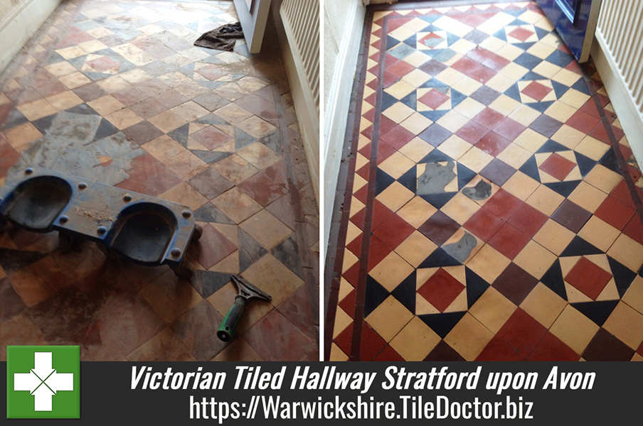 Victorian Floor Tile Restoration in Stratford-Upon-Avon