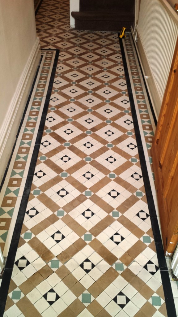 Victorian Tiled Floor Renovation Port Talbot After