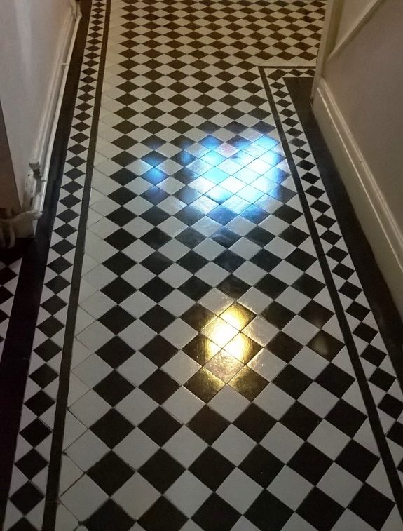 Victorian Tiled Floor After Cleaning in Stoke on Trent