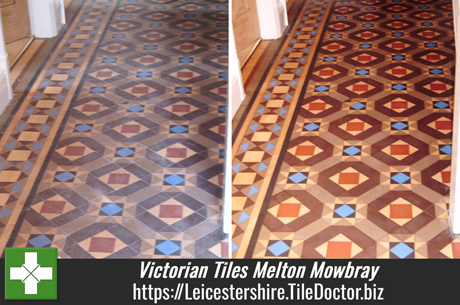Deep Cleaning Victorian Tiles in Leicestershire