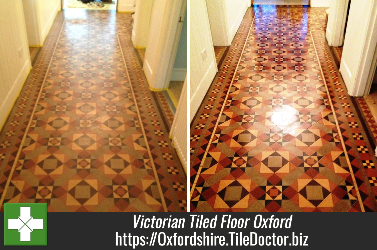 Refreshing a Victorian Tiled floor in Oxford