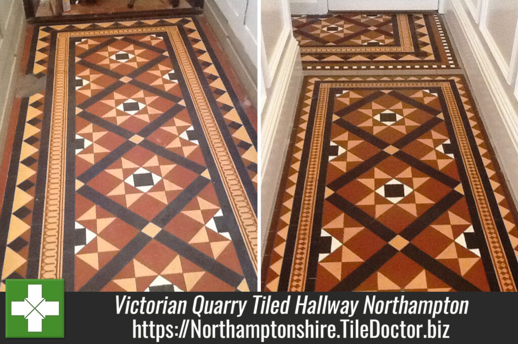 Restoring a Victorian Quarry Tiled Hallway in Northampton