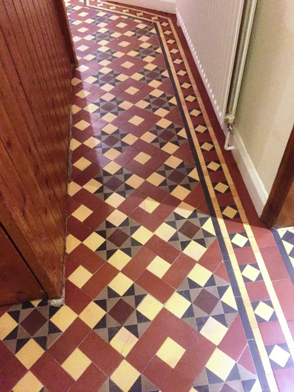 Victorian Tiled Floor After Restoration Earlsdon Coventry