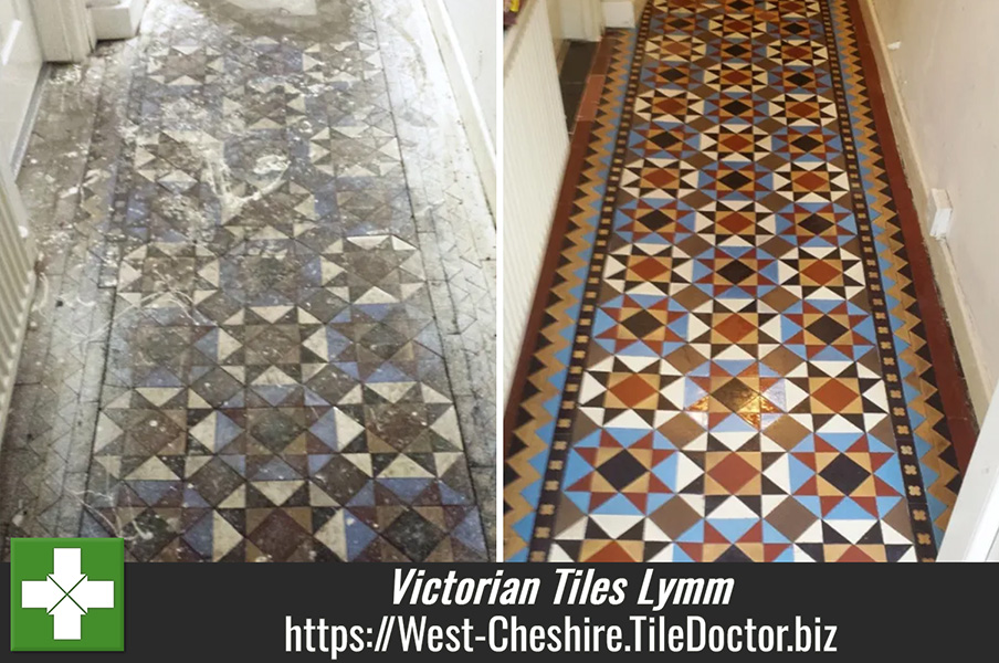 Recently Uncovered Victorian Tiles Completely Transformed in Lymm