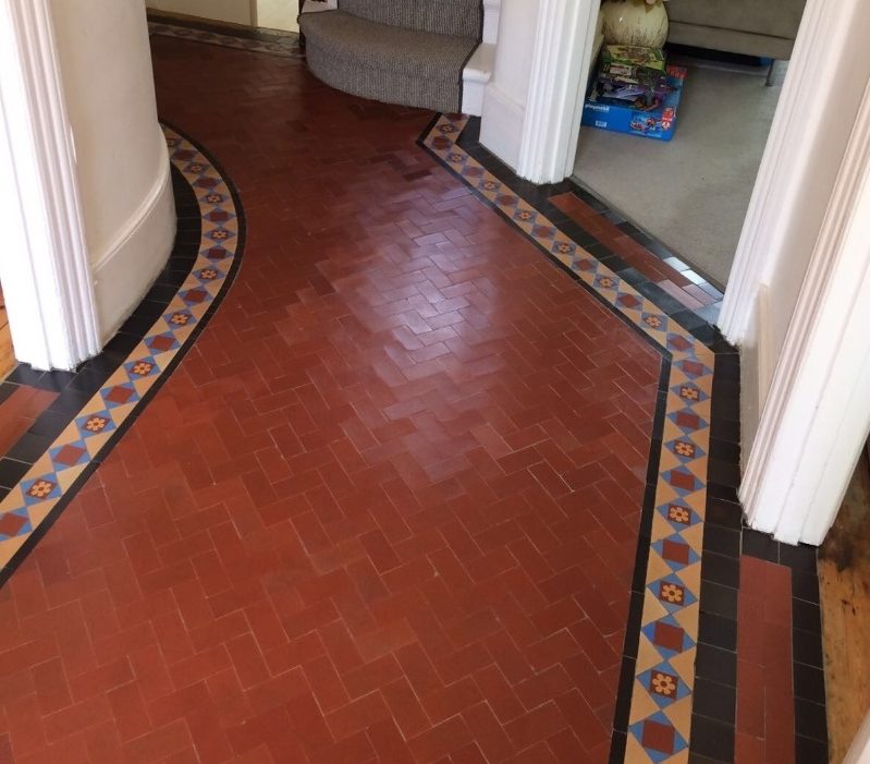 Edwardian Hallway Floor After Restoration Crouch End