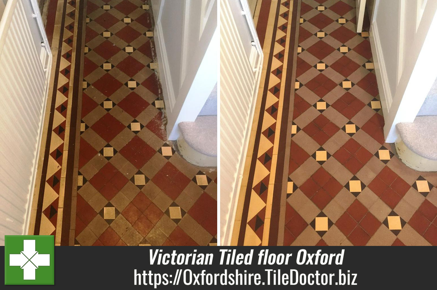 Refreshing a Victorian Tiled floor in Oxford