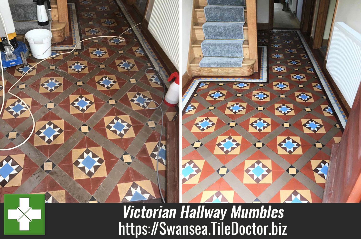 Victorian Hallway Floor Tiles Mumbles Swansea
