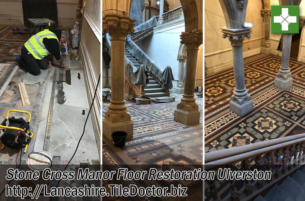 Stone Cross Manor Victorian Tiled Hall Restoration Ulverston