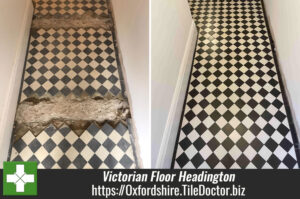 Damaged Victorian Hallway Floor Fully Restored in Headington