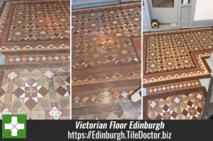 Victorian Tiled Hallway Floor Renovation Edinburgh