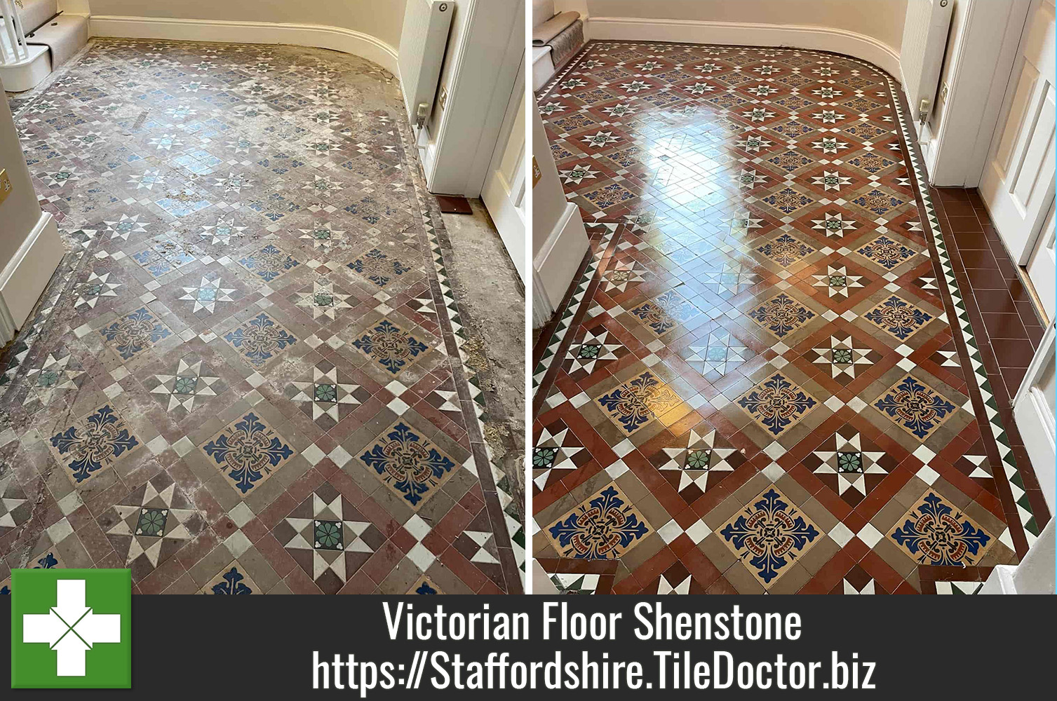 Victorian Hallway Floor Restoration Shenstone Lichfield