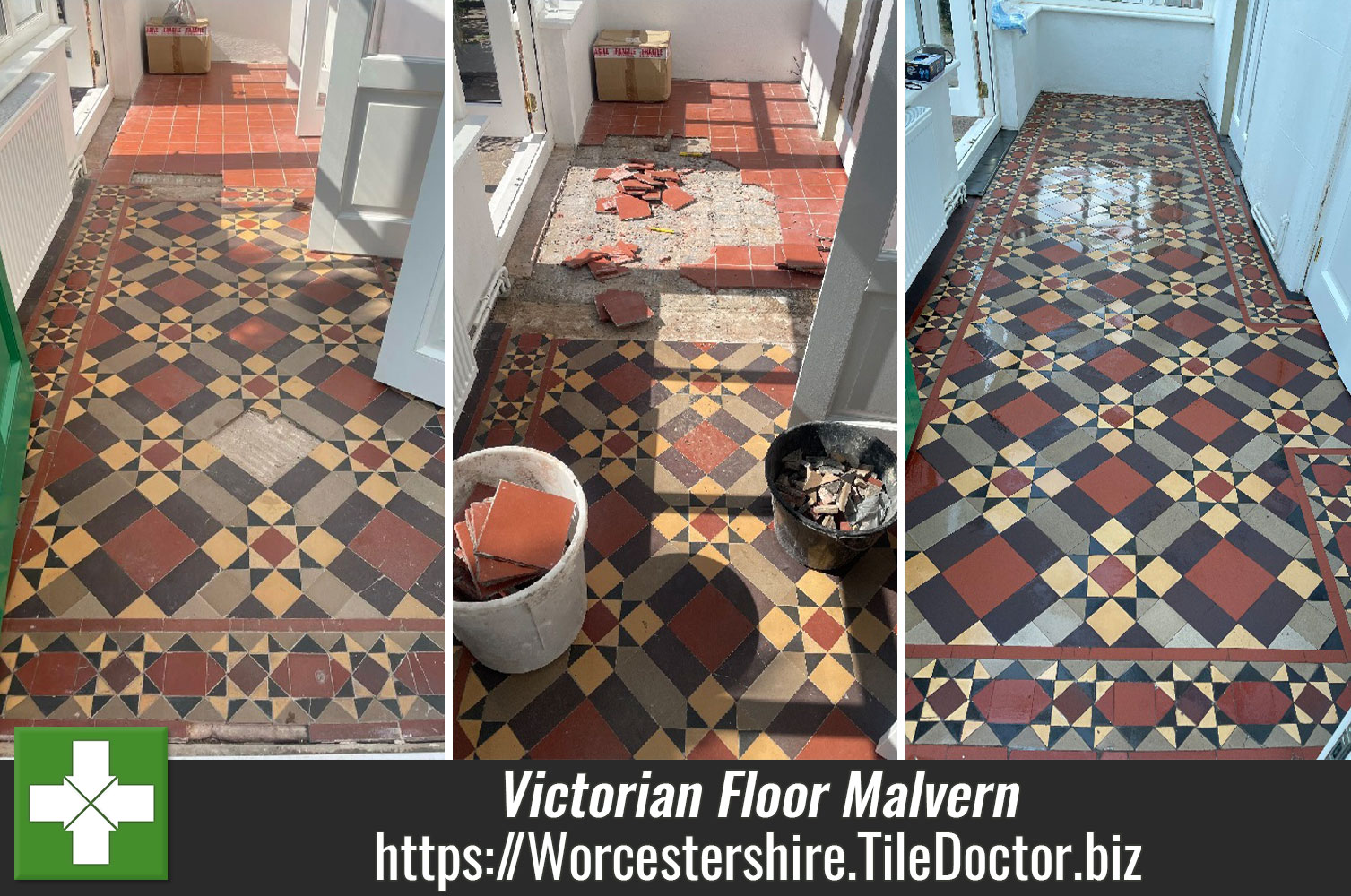 Victorian Conservatory Floor Extended in Malvern