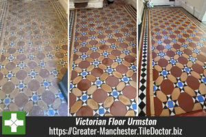 Victorian Tiled Hallway Floor Restoration Urmston