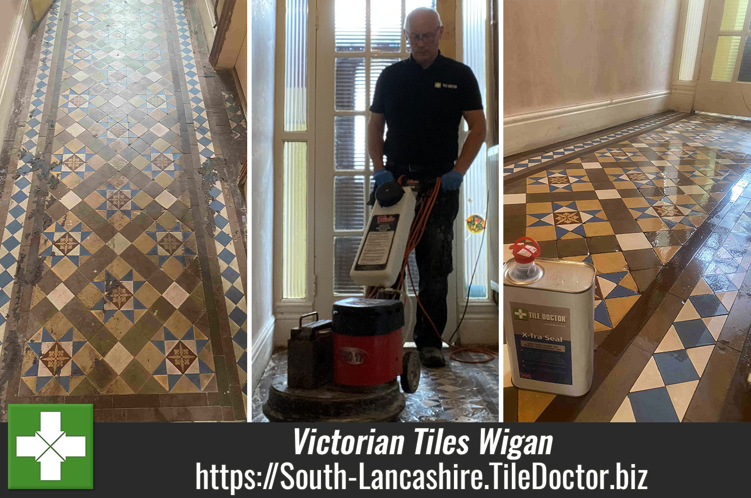 Victorian Hallway Floor Restoration Wigan