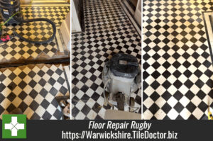 Victorian Floor Tile Repair and Restoration Rugby