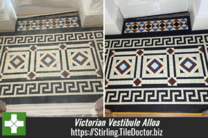 Victorian Tiled Vestibule Floor Restoration Alloa