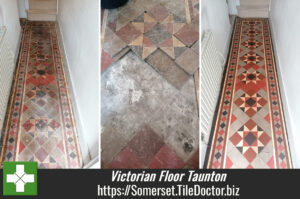Victorian Tiled Hallway Floor Restoration Taunton