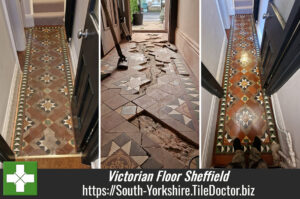 Victorian Tiled Hallway Floor Repair and Restoration Sheffield